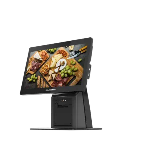 PC Caisse Tactile Tout-en-Un DLSUM TA – Intel Core i5 | 15.6" (Noir) Configuration Haute Performance : Intel i5 / 8 Go RAM / 128 Go SSD / Afficheur Client 8 Digits / Imprimante 58 mm Intégrée / Windows - Matériel POS | Onemag Tunisie