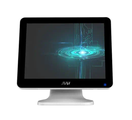 PC Caisse Tactile Professionnel BST – Intel Celeron J3455 | 15" (Blanc) Configuration : 4 Go RAM / 128 Go SSD / Écran Tactile Capacitif (PCAP) - Matériel POS | Onemag Tunisie